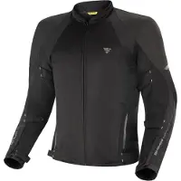 SHIMA Jet Wasserdichte Motorrad Textiljacke (Black,L)
