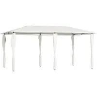 vidaXL "im Angebot" Pavillon mit Pfostenverkleidung 2,98x5,3x2,59 m Creme 160 g/m² - Pavillons & Partyzelte CC6245
