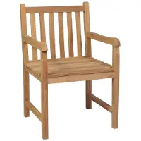 vidaXL Gartenstühle 4 Stk. mit Hellgrünen Kissen Massivholz Teak