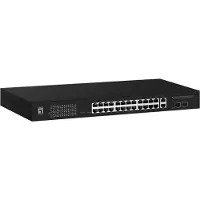 Level One GEP-2841, Managed, L2, Gigabit Ethernet (10/100/1000), Power over Ethernet (PoE), Rack-Einbau, 1U
