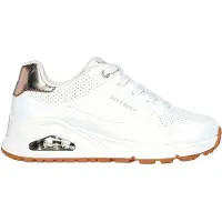 SKECHERS Sneaker "ESS - STREET GIRLS", Mädchen, Gr. 29, Textil, weiß, Lederimitat, Schuhe Sneaker, Freizeitschuh mit gepolster.Schaftrand, Größenschablone zum Download
