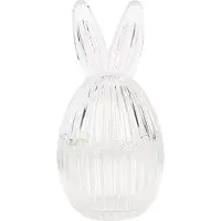 Clayre & Eef Glastopf Ei Ø 9x17 cm Transparant Glas