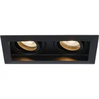 HOFTRONIC™ Durham Doppel LED Einbaustrahler 8W 2700K GU10 Schwarz