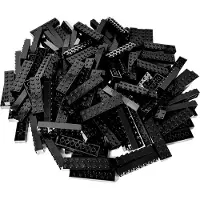 LEGO 2x8 Steine Schwarz - 3007 NEU! Menge 25x