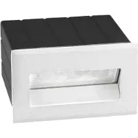 Lyora KRYPTON LED Wandeinbauleuchte Weiß 2W IP54 Warmweiss 8,5x8x5,5cm 726403