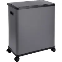 SVITA SR2X30 Sensormülleimer Abfalleimer 2fach 60l inkl. Inneneimer Räder Grau