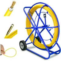Extralink Kabelzieher Fiberglas Einziehband 10mm 100m Gelb