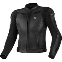 SHIMA Chase Schwarz Motorrad Lederjacke Größe 56