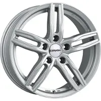 CARMANI Felge 14 Paul 7.5 Zollx17 Zoll ET55 5x108 kristall silber CA147517F155KS kompatibel mit Ford Focus Galaxy/S-Max Kuga Mondeo