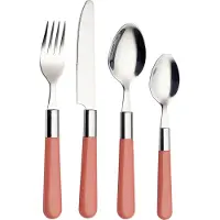 Echtwerk Bistro Besteck-Set 16TLG Essbesteck, Farbe:Rosa