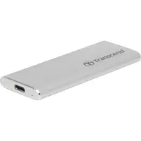 Transcend ESD260C, 500 GB, USB Typ-C, 3.2 Gen 2 (3.1 Gen 2), Passwortschutz, Silber
