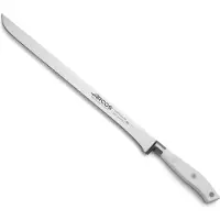 Arcos Schinkenmesser Riviera Blanc 231124 aus Nitrumstahl, mit Mango aus Polyoxymethylen und einer Klinge von 30 cm im Koffer.