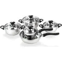 Banquet 48HF126510GL, Gemischtes Set, Schwarz, Edelstahl, Edelstahl, Edelstahl, Schwarz, Kunststoff