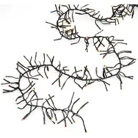 Konstsmide - Micro LED Büschellichterkette Cluster, mit 8 Funktionen, Steuergerät und Memoryfunktion, 768 bunte Dioden, 36V Außentrafo, schwarzes Kabel - 3862-500