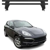 Menabo Dachträger Grundtäger für Porsche Cayenne 2011-2017 ABE Alu Schwarz 2x