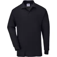 Portwest B212 Genoa Langarm Polo-Shirt Black Gr. M