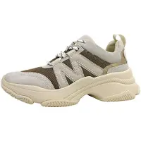 La strada sportlicher Schnürer Beige in Gr. 39