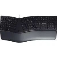 Cherry KC 4500 ERGO, Volle Größe (100%), Kabelgebunden, USB, AZERTY, Schwarz