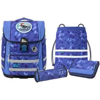 MCNEILL Schulranzen Biggy Schoolbag Set 5-teilig Puzzle blau