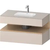 Duravit Einbauwaschtisch-Möbel-Set Qatego 100x55x60cm, E na/tau m, Kon-WTU, B