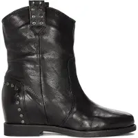 Cafe noir Damen Cowboystiefel HC1705NERO Schwarz, 2 cm Absatz, 19 cm Schafthöhe
