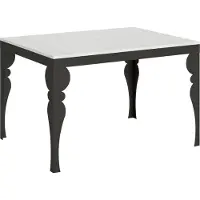 Itamoby Ausziehbarer Tisch 90x120/224 cm Paxon Evolution Gestell Weiß Esche Anthrazit