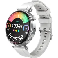 XO , Sport-Smartwatch mit AMOLED-Display und präziser Verfolgung IP68, Silber