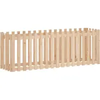 Syfax Hochbeet Lattenzaun-Design 200x50x70 cm Massivholz Kiefer
