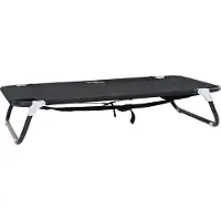 Syfax Hundebett Schwarz 90 x 55 x 18 cm Stahl