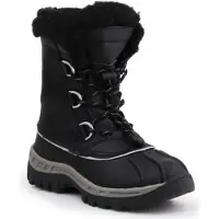 Bearpaw Jr 1871Y Kinder Winterstiefel aus echtem Leder mit Wollfutter Schwarz