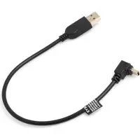 System-S Mini USB Kabel 90° Grad abwärts gewnkelt Winkel Datenkabel Ladekabel Adapter 27 cm