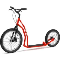 Yedoo Scooter Four Tretroller mit Luftreifen 20/16 und Scheibenbremsen Rot