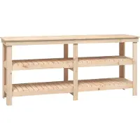 Syfax Werkbank 181x50x80 cm Massivholz Kiefer