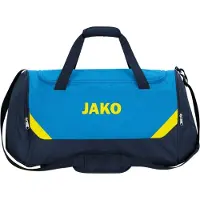 Jako Iconic (Bambini) Sporttasche Mit Seitlichen Nassfächern - Blau / Marine / Neongelb