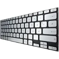 T-ProTek DEUTSCHE-Tastatur Silber mit Beleuchtung komp. für Asus VivoBook 14 X415JA-EB512TS