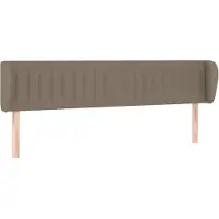 Syfax Kopfteil mit Ohren Taupe 183x23x78/88 cm Stoff
