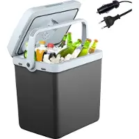 Arebos 25 Liter Kühlbox | zum Kühlen und Warmhalten | mit ECO Modus | 12/230 V für Auto & Steckdose | elektrische Kühlbox | Kühltasche | Isoliertasche