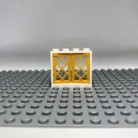 LEGO 1x4x3 Fenster Golden Weißer Rahmen für Haus, Gebäude NEU! Menge 50x