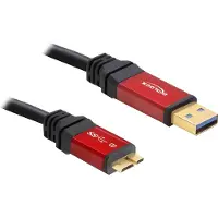 DeLOCK 3.0m 3.0 USB A-micro-B, 3 m, USB A, Micro-USB B, USB 3.2 Gen 1 (3.1 Gen 1), Männlich/Männlich, 5 Gbit/s