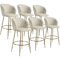 TecTake Barstuhl Luana 51 x 60 x 106 cm, Belastbarkeit 120 kg
