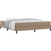 Syfax Bettrahmen mit Matratze Cappuccino 180 x 200 cm Stoff