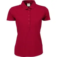 Tee Jays 145 | Damen Luxury Stretch Poloshirt - Farbe: Deep Red - Größe: M