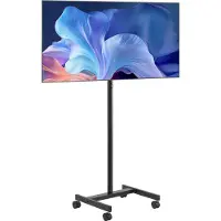 Vevor rollbarer TV-Ständer Standfuß Fernsehstand für 431,8-1397 mm flach &amp; Curved-TVs
