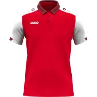 Jako Polo Dynamic M rot/weiß/dunkelrot