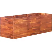 vidaXL "Rabatt" Garten-Hochbeet/Pflanzgefäß/Pflanzkübel - Akazienholz 150x50x50 cm - Beete CC19905