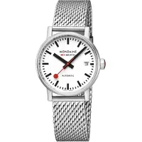 Mondaine Damen Uhr Armbanduhr Automatik 35 mm MSE.35610.SM evo2 Edelstahl