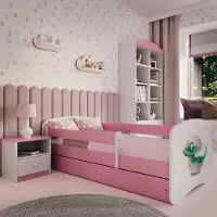 RAUMHIRSCH FURNITURE Kinderbett Jugendbett Kleindino 70x140, 80x160, 80x180 cm - Komplettset mit Schublade & Rausfallschutz