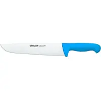 Arcos Fleischermesser Farbe - Prof 291823 Edelstahl Nitrum und mango ergonomisches Polypropylen blau und 25 cm Klinge, Vitrine