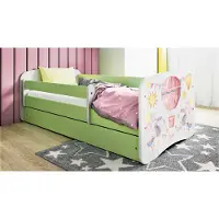 RAUMHIRSCH FURNITURE Kinderbett Jugendbett Ballon 70x140, 80x160, 80x180 cm - Komplettset mit Matratze, Schublade & Rausfallschutz