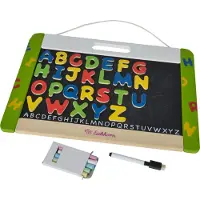 Eichhorn Hänge-Magnettafel 100002577 - Magnetbuchstaben aus Holz, Kreide und Folienstift für Kinder ab 3 Jahren